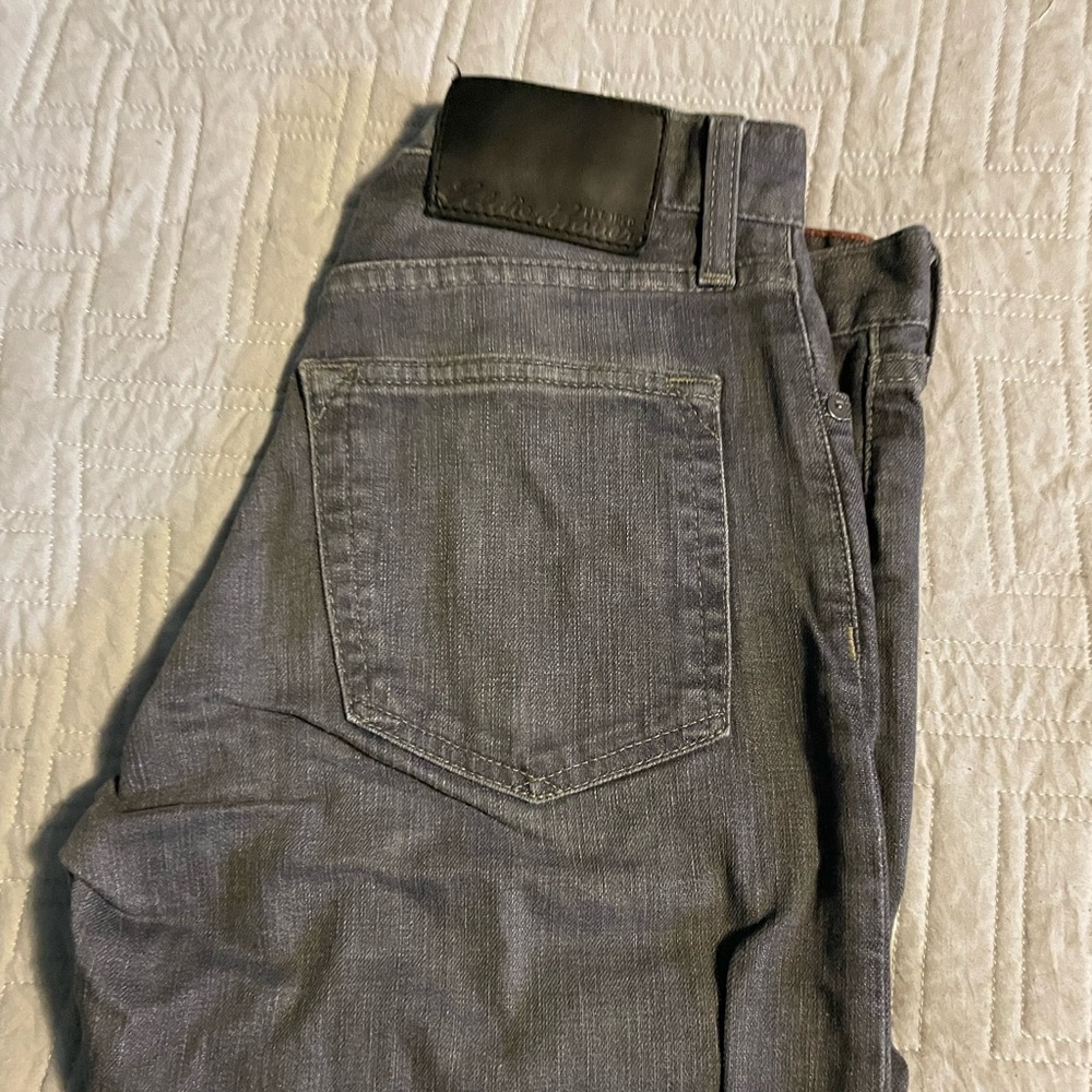 Gray Eddie Bauer straight jeans